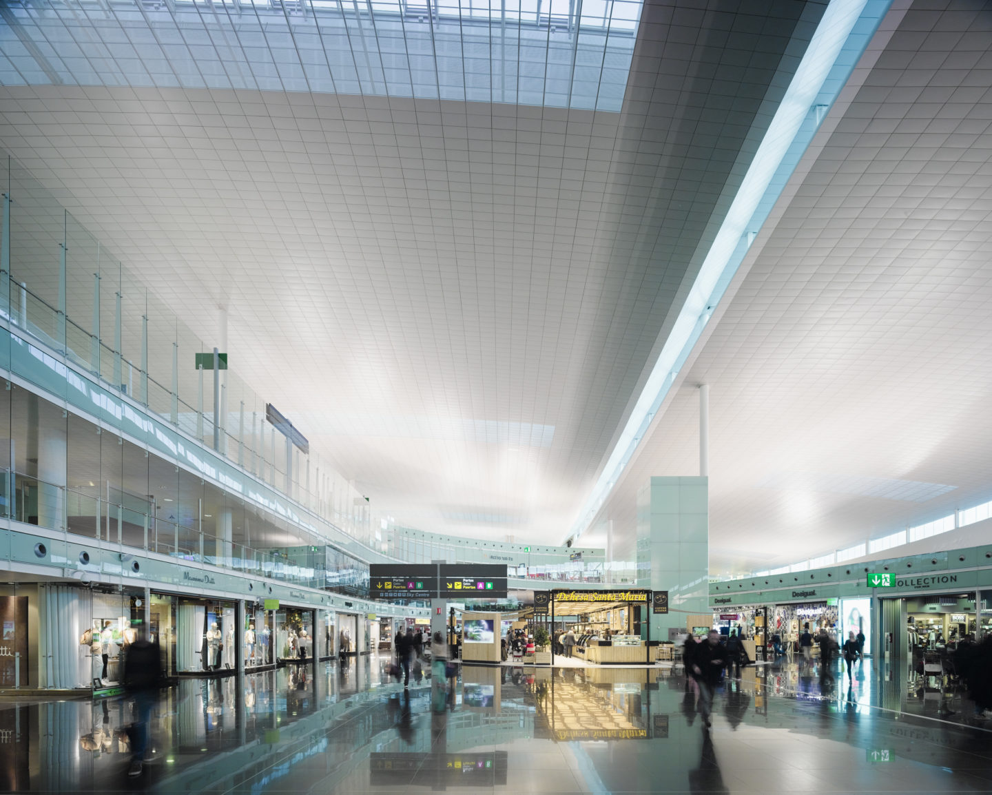 Terminal 1 at the Barcelona Airport Ricardo Bofill Taller de Arquitectura